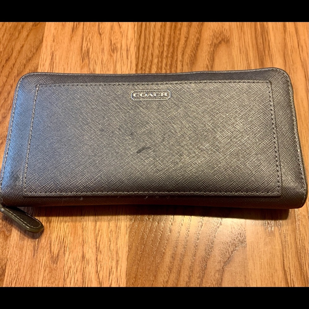 Silver Coach wallet